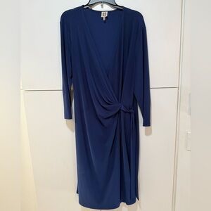 Anne Klein Blue Wrap Dress